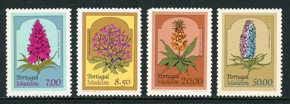 Madeira Scott #77-80 MNH Flowers FLORA $$ 434907
