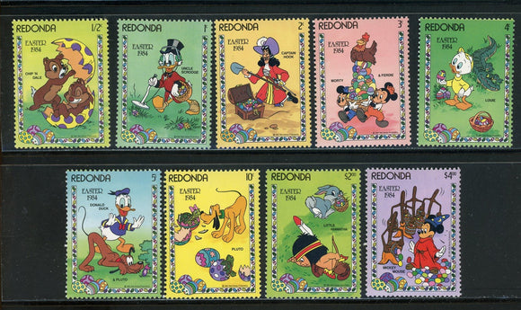 Redonda OS #131 MNH Disney Characters Easter 1984 $$ 434956