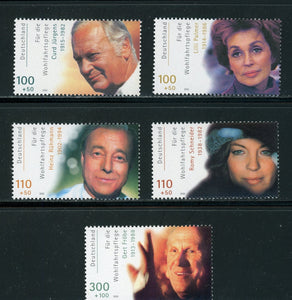 Germany Scott #B873-B877 MNH Entertainers CV$10+ 435172