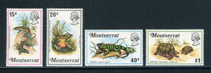 Montserrat Scott #278-281 MNH Lizards and Tortoises Retiles FAUNA CV$5+ 439315