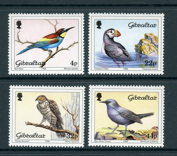 Gibraltar Scott #532-535 MH Birds FAUNA CV$8+ 439418