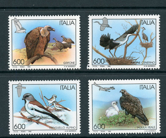 Italy Scott #2016-2019 MNH Birds FAUNA $$ 439421
