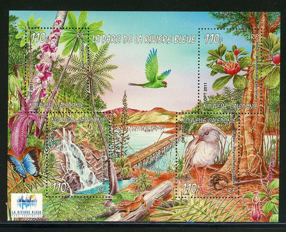 New Caledonia Scott #1116 MNH S/S Parc Riviere Bleue Birds FAUNA CV$11+ 439422
