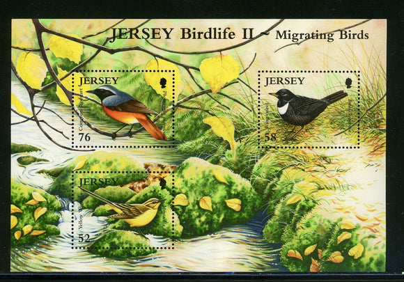 Jersey Scott #1348 MNH S/S of 3 Migrating Birds FAUNA CV$5+ 439426