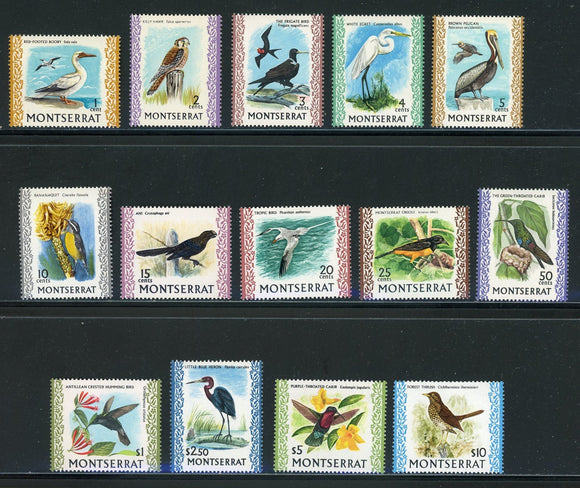 Montserrat Scott #231-243A MNH Birds FAUNA CV$54+ 439442