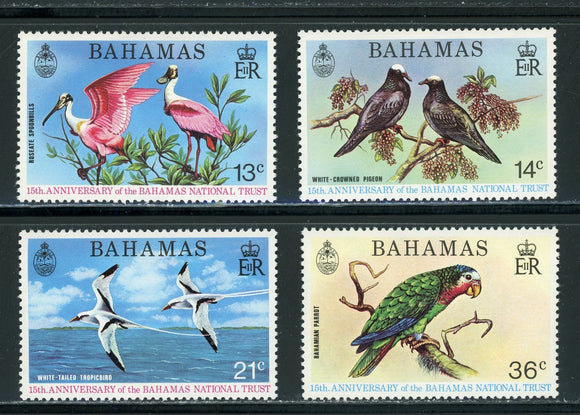 Bahamas Scott #362-365 MNH National Trust Birds FAUNA CV$7+ 439465