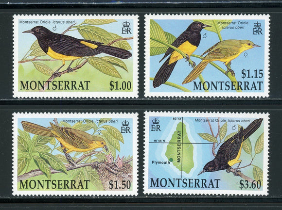 Montserrat Scott #799-802 MNH Birds FAUNA CV$11+ 439475