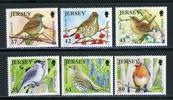 Jersey Scott #1389-1394 MNH Birds FAUNA CV$9+ 439482
