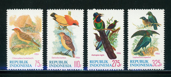 Indonesia Scott #1242-1245 MNH Birds FAUNA CV$13+ 439498