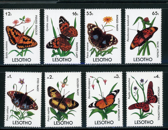 Lesotho Scott #765-772 MNH Butterflies Insects FAUNA CV$23+ 439504