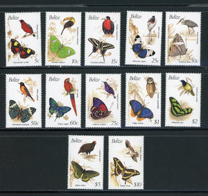 Belize Scott #932-943 MNH Butterflies Birds FAUNA CV$46+ 439551