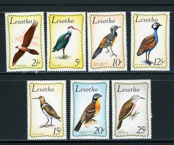 Lesotho Scott #105-111 MNH Birds FAUNA CV$29+ 439566