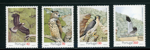 Portugal Scott #1976-1979 MNH Birds of Prey FAUNA CV$7+ 439579