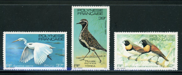 French Polynesia Scott #370-372 MNH Birds FAUNA $$ 439593