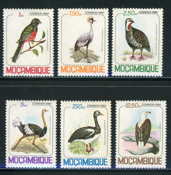 Mozambique Scott #708-713 MNH Birds FAUNA CV$5+ 439598