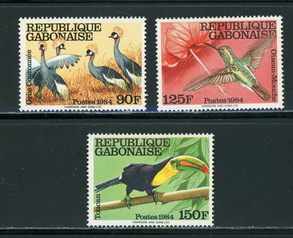 Gabon Scott #577-579 MNH Birds FAUNA CV$5+ 439605