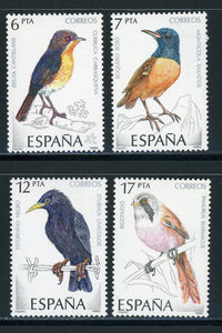 Spain Scott #2458-2461 MNH Birds FAUNA $$ 439619