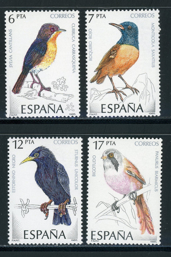 Spain Scott #2458-2461 MNH Birds FAUNA $$ 439619