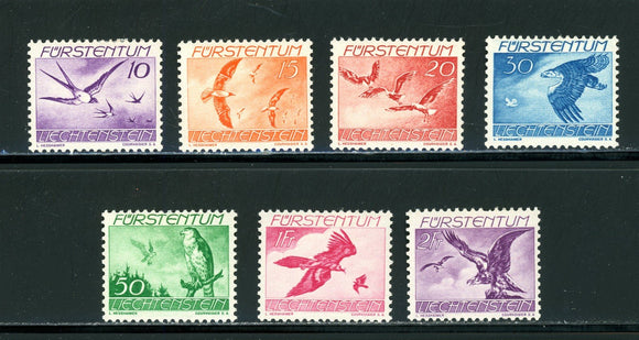 Liechtenstein Scott #C17-C23 MLH Birds FAUNA CV$12+ 439623