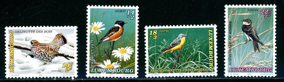 Luxembourg Scott #B383-B386 MNH Birds FAUNA CV$8+ 439626