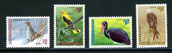 Luxembourg Scott #B391-B394 MNH Birds FAUNA CV$8+ 439628