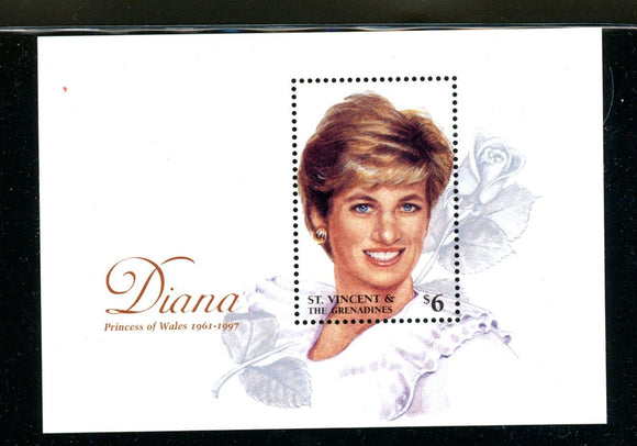 St. Vincent Scott #2499 MNH S/S Princess Diana 1961-1997 $$ 441755