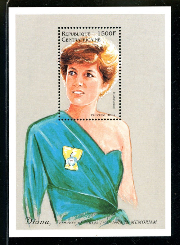 CAR Scott #1509 MNH S/S Princess Diana 1961-1997 CV$7+ 441756