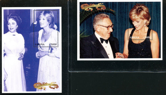Ghana Scott #2006-2007 MNH S/S Kissinger, Taylor, Diana 1961-1997 CV$7+ 441757