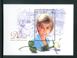 St. Vincent Scott #2498 MNH S/S Princess Diana 1961-1997 $$ 441774