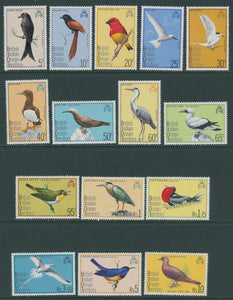 BIOT Scott #63-77 MNH Birds FAUNA CV$35+ 441778