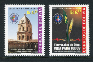 Bolivia Scott #1126-1127 MNH Holy Year 2000 CV$8+ 441819