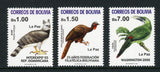 Bolivia Scott #1242-1244 MNH Birds FAUNA CV$4+ 441839