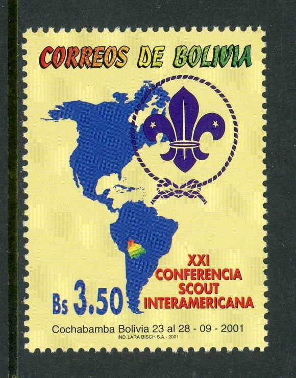 Bolivia Scott #1155 MNH Scouting Conference $$ 441865