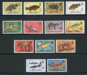 Belize Scott #327-339 MNH Fish FAUNA CV$13+ 441899