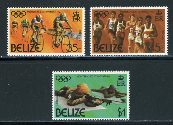 Belize Scott #377-379 MNH OLYMPICS 1976 Montreal $$ 441913