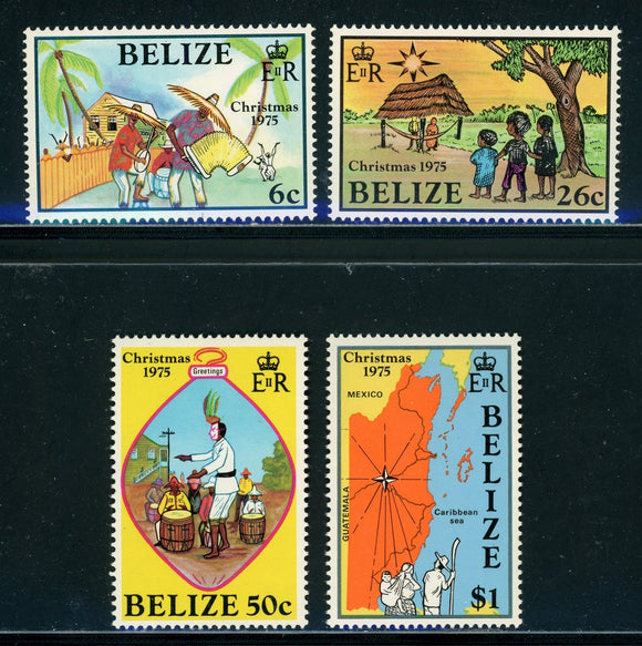 Belize Scott #370-373 MNH Christmas $$ 441914