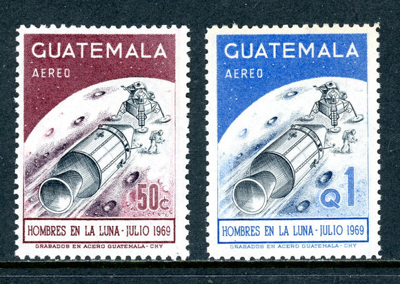 Guatemala Scott #C444-C445 MNH Apollo XI Lunar Exploration CV$8+ 441996