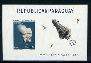 Paraguay note after Scott #706 IMPERF MNH S/S Manned SPACE Flight CV$60+ 442034