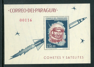 Paraguay Scott #751a MNH S/S Walter Schirra Astronaut CV$15+ 442054