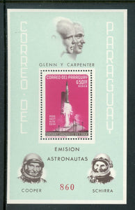 Paraguay Scott #821a MNH S/S Rockets & Satellites Astronauts CV$13+ 442070