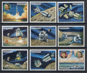 Paraguay Scott #1232-1240 MNH Apollo 11 Moon Landing JFK SPACE CV$12+ 442085