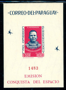 Paraguay Scott #782a IMPERF MLH S/S Gordon Cooper Astronaut SPACE CV$30+ 442102