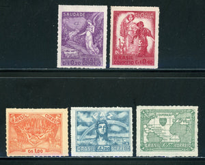 Brazil Scott #628-632 MNH Victory of the Allies in Europe CV$17+ 442121