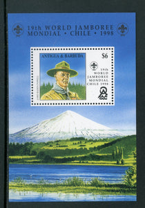 Antigua Scott #2197 MNH S/S World Scout Jamboree  Chile CV$4+ 442128