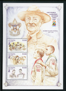 Guyana Scott #3356 MNH S/S World Scout Jamboree Chile CV$7+ 442148