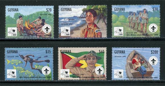 Guyana Scott #2962-2967 MNH World Scout Jamboree Netherlands CV$6+ 442156