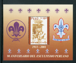 Peru Scott #1330 MNH S/S Scouting in Peru ANN CV$12+ 442160