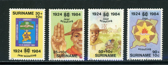 Surinam Scott #B314-B317 MNH Boy Scouts Surinam 60th MAP CV$5+ 442163