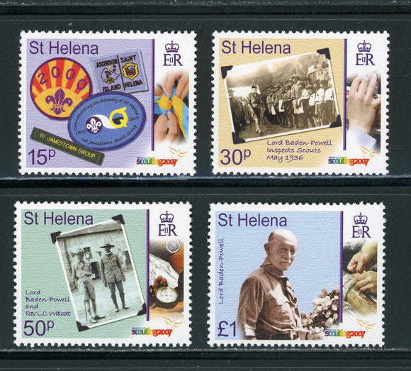 St. Helena Scott #926-929 MNH Scouting Centenary CV$9+ 442166