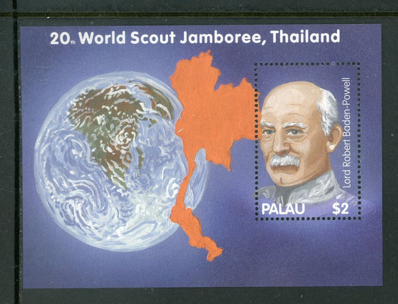 Palau Scott #709 MNH S/S World Scout Jamboree Thailand CV$4+ 442193